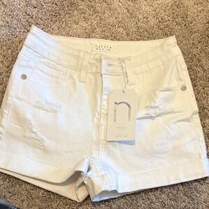 Nature Denim Women's White Jean Shorts